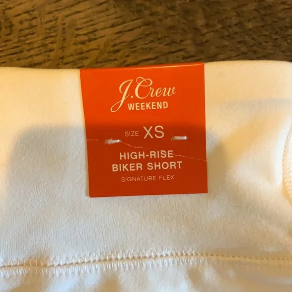 J.Crew White Biker Short - Picture 2 of 3